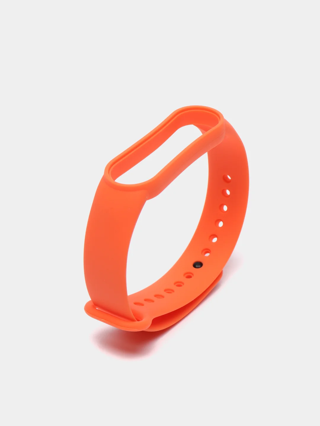 Оранжевый ремешок силиконовый для фитнес браслета Xiaomi Mi Band 5 Mi Band 6 (Ми Банд 5 Ми Банд 6)