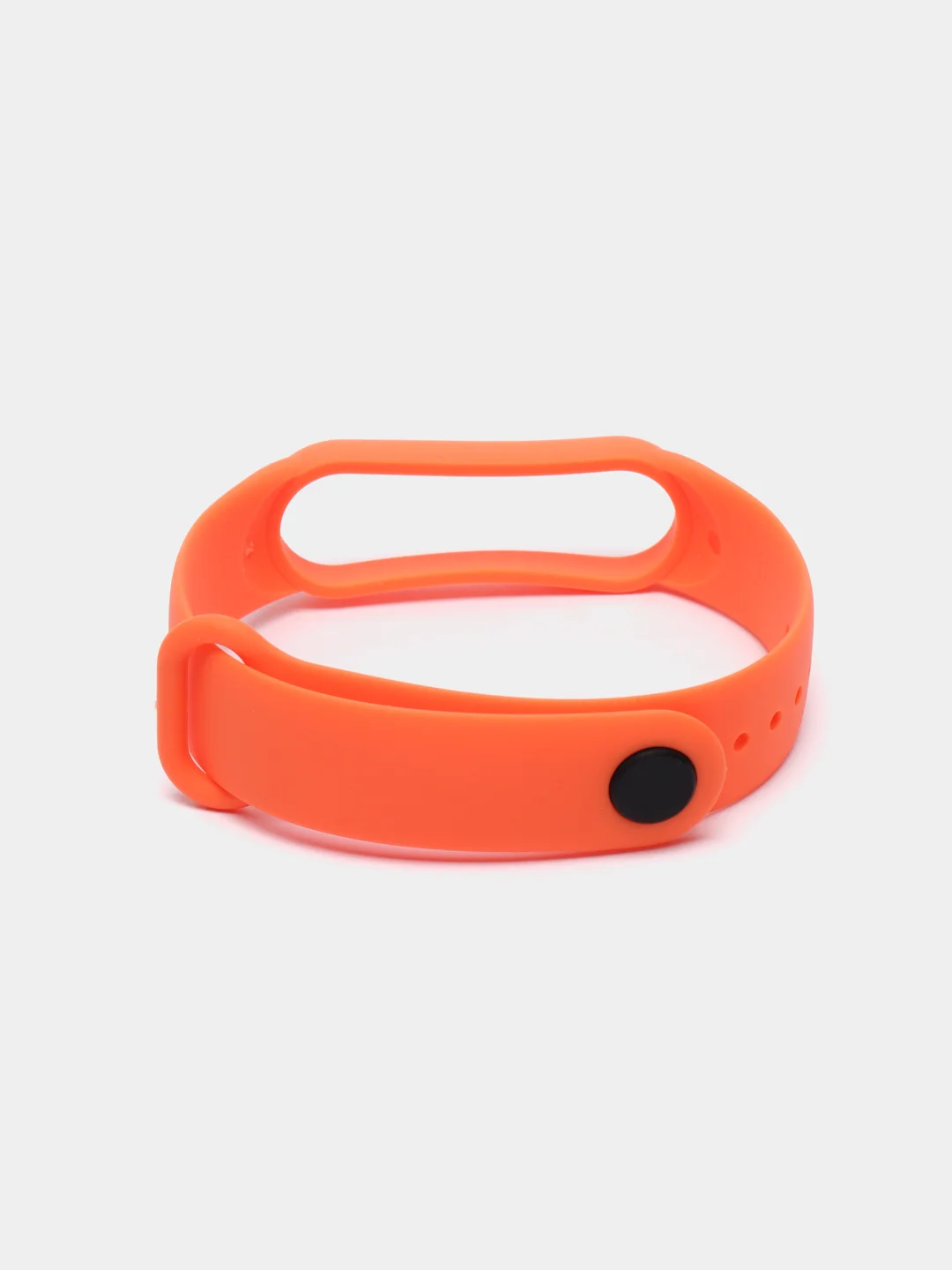 Оранжевый ремешок силиконовый для фитнес браслета Xiaomi Mi Band 5 Mi Band 6 (Ми Банд 5 Ми Банд 6)