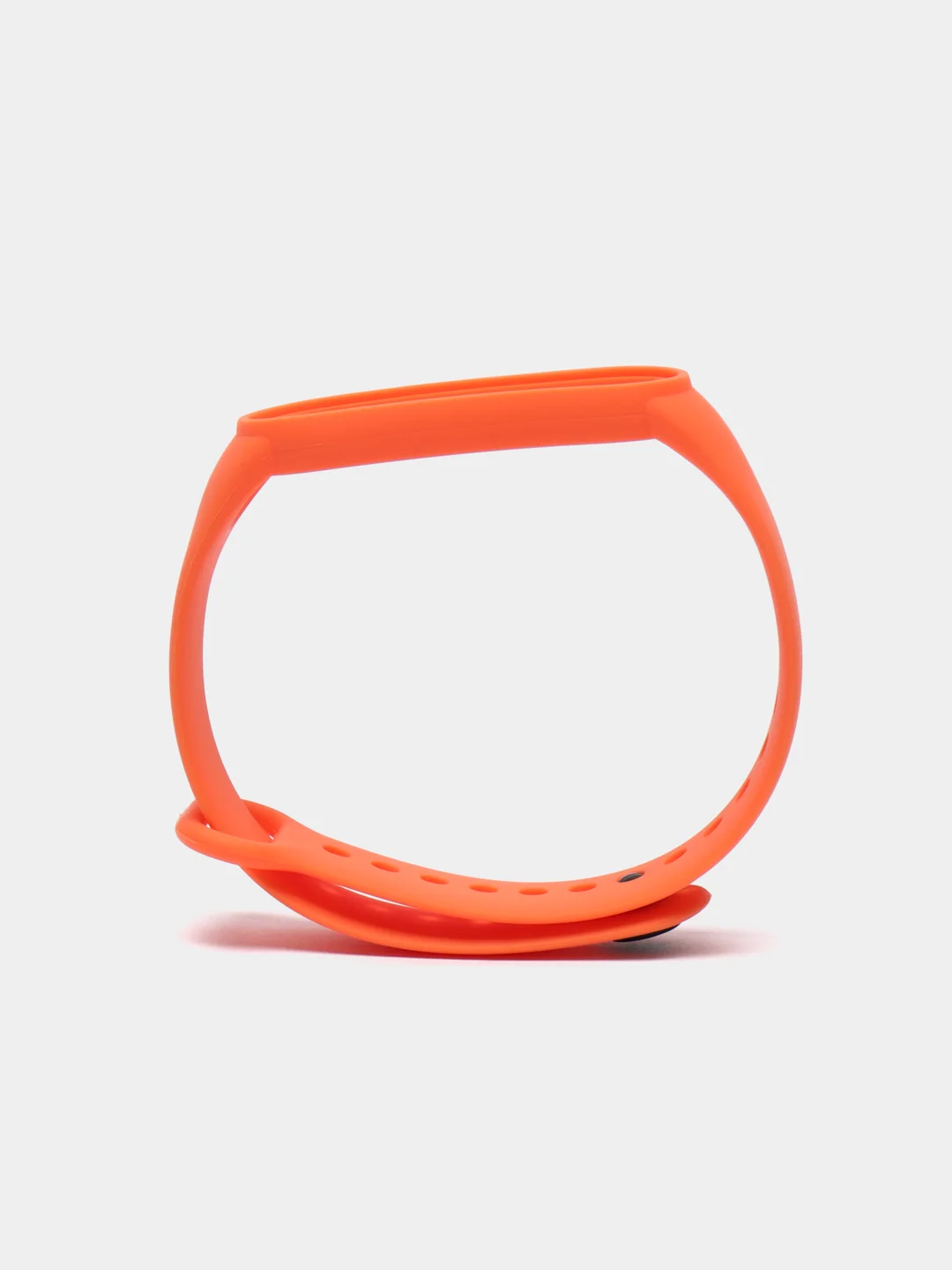 Оранжевый ремешок силиконовый для фитнес браслета Xiaomi Mi Band 5 Mi Band 6 (Ми Банд 5 Ми Банд 6)