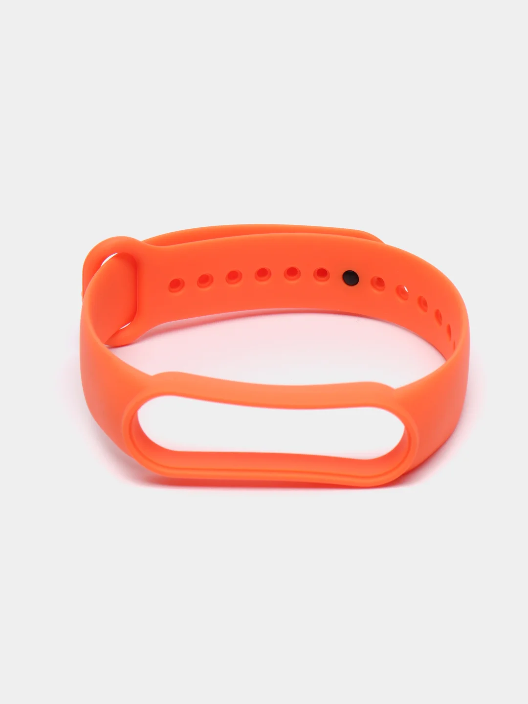 Оранжевый ремешок силиконовый для фитнес браслета Xiaomi Mi Band 5 Mi Band 6 (Ми Банд 5 Ми Банд 6)