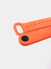 Оранжевый ремешок силиконовый для фитнес браслета Xiaomi Mi Band 5 Mi Band 6 (Ми Банд 5 Ми Банд 6)