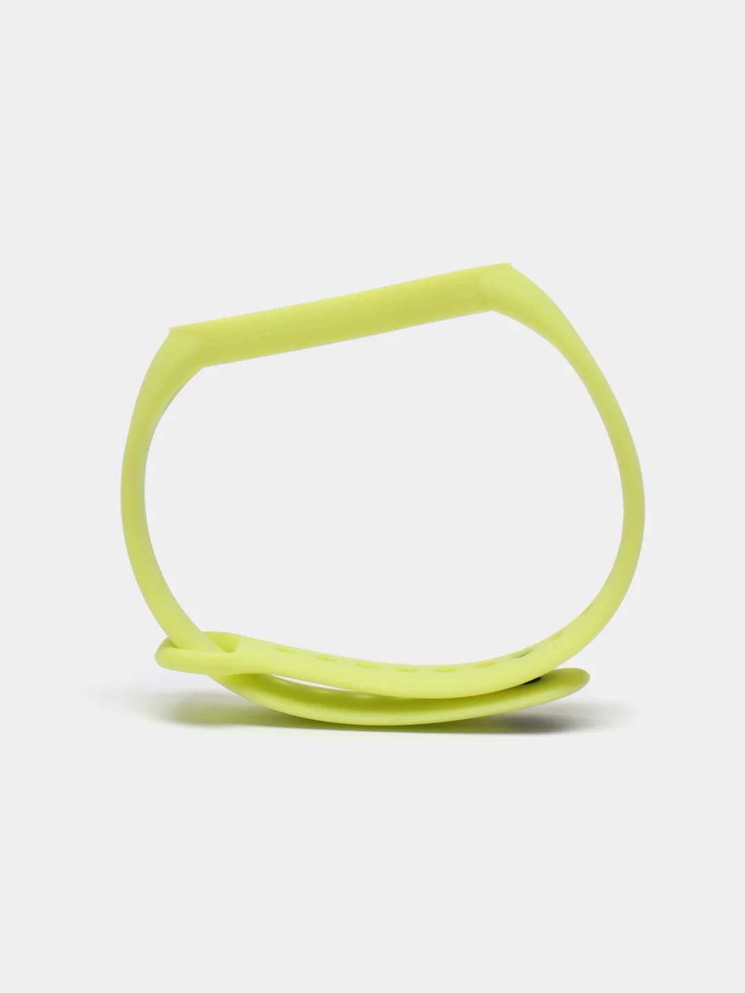 Салатовый ремешок силиконовый для фитнес браслета Xiaomi Mi Band 5 Mi Band 6 (Ми Банд 5 Ми Банд 6)