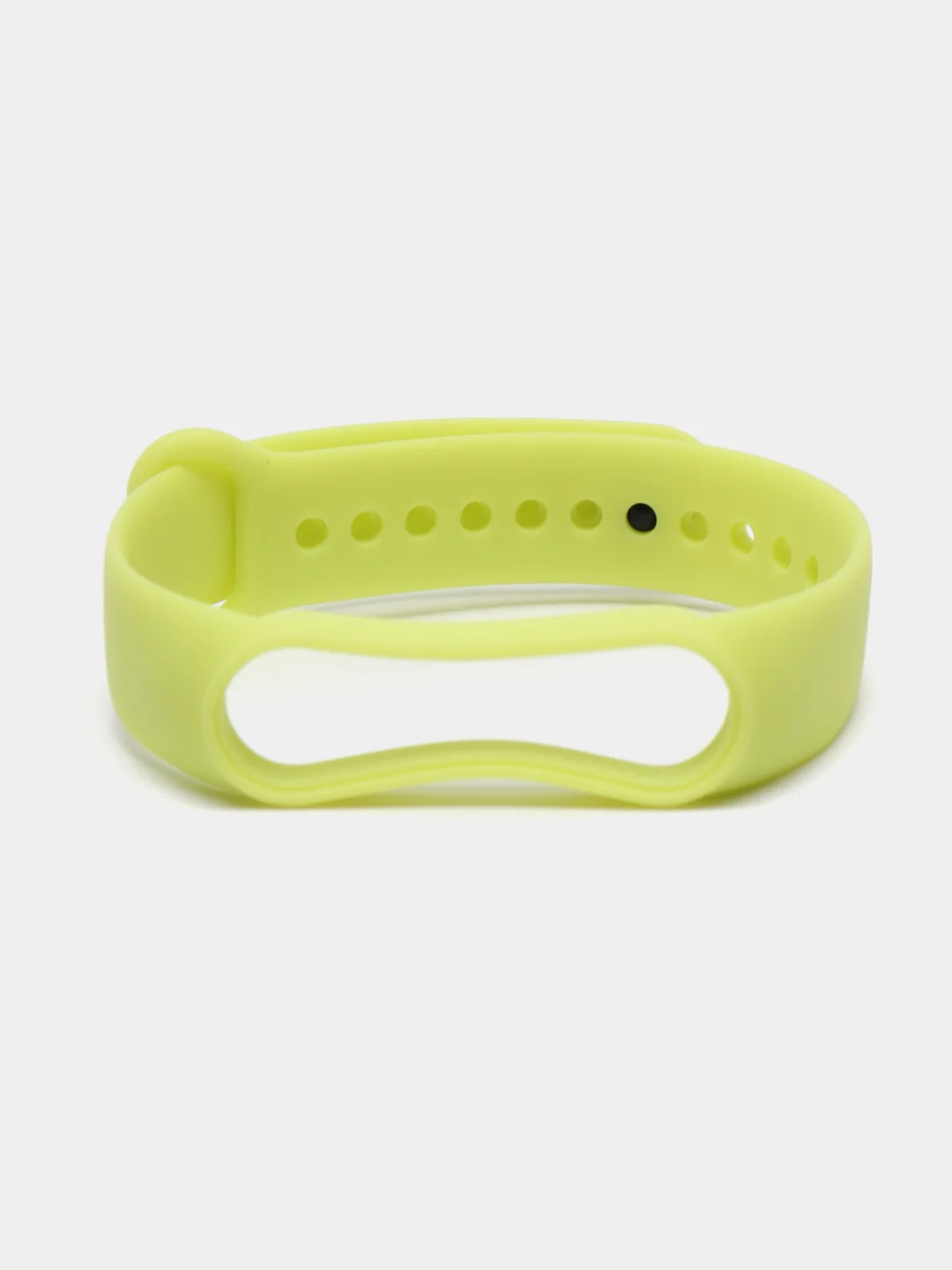 Салатовый ремешок силиконовый для фитнес браслета Xiaomi Mi Band 5 Mi Band 6 (Ми Банд 5 Ми Банд 6)