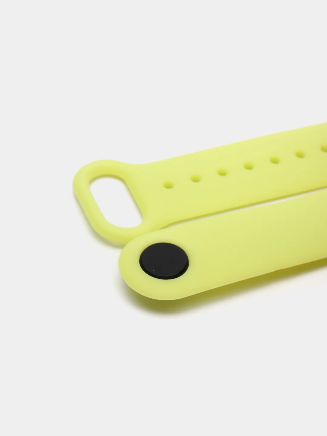 Салатовый ремешок силиконовый для фитнес браслета Xiaomi Mi Band 5 Mi Band 6 (Ми Банд 5 Ми Банд 6)