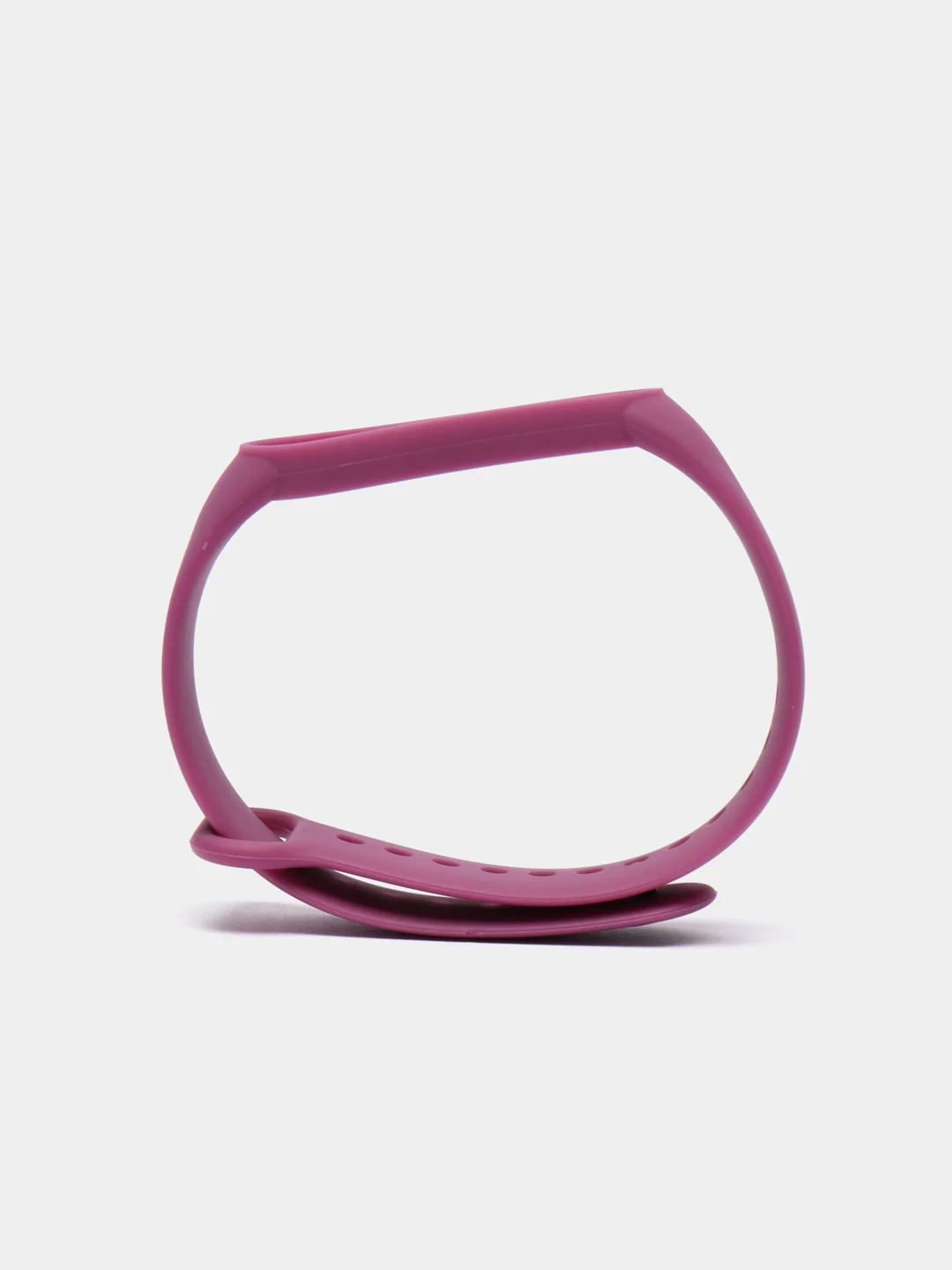 Фиолетовый ремешок силиконовый для фитнес браслета Xiaomi Mi Band 5 Mi Band 6 (Ми Банд 5 Ми Банд 6)