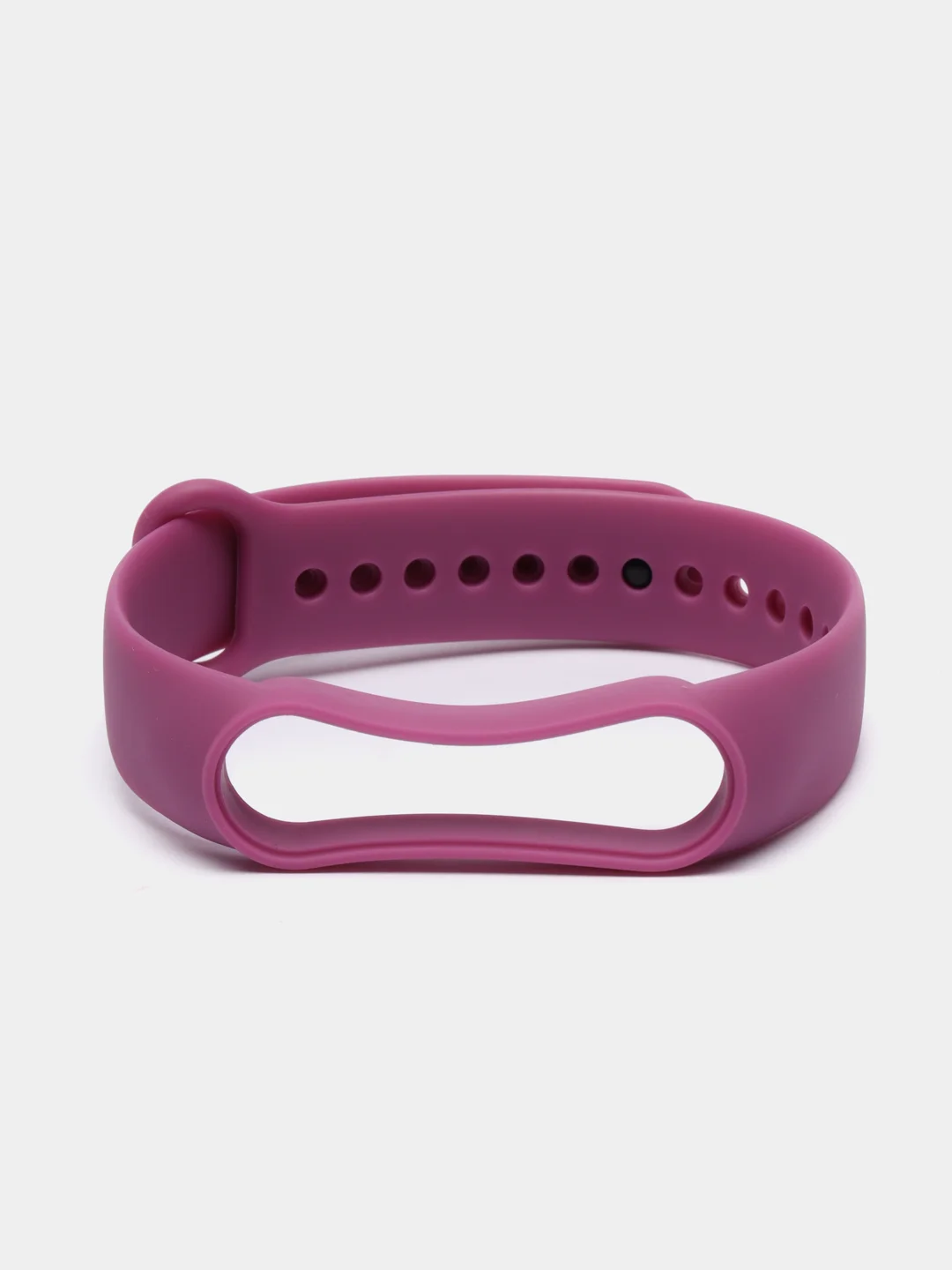 Фиолетовый ремешок силиконовый для фитнес браслета Xiaomi Mi Band 5 Mi Band 6 (Ми Банд 5 Ми Банд 6)