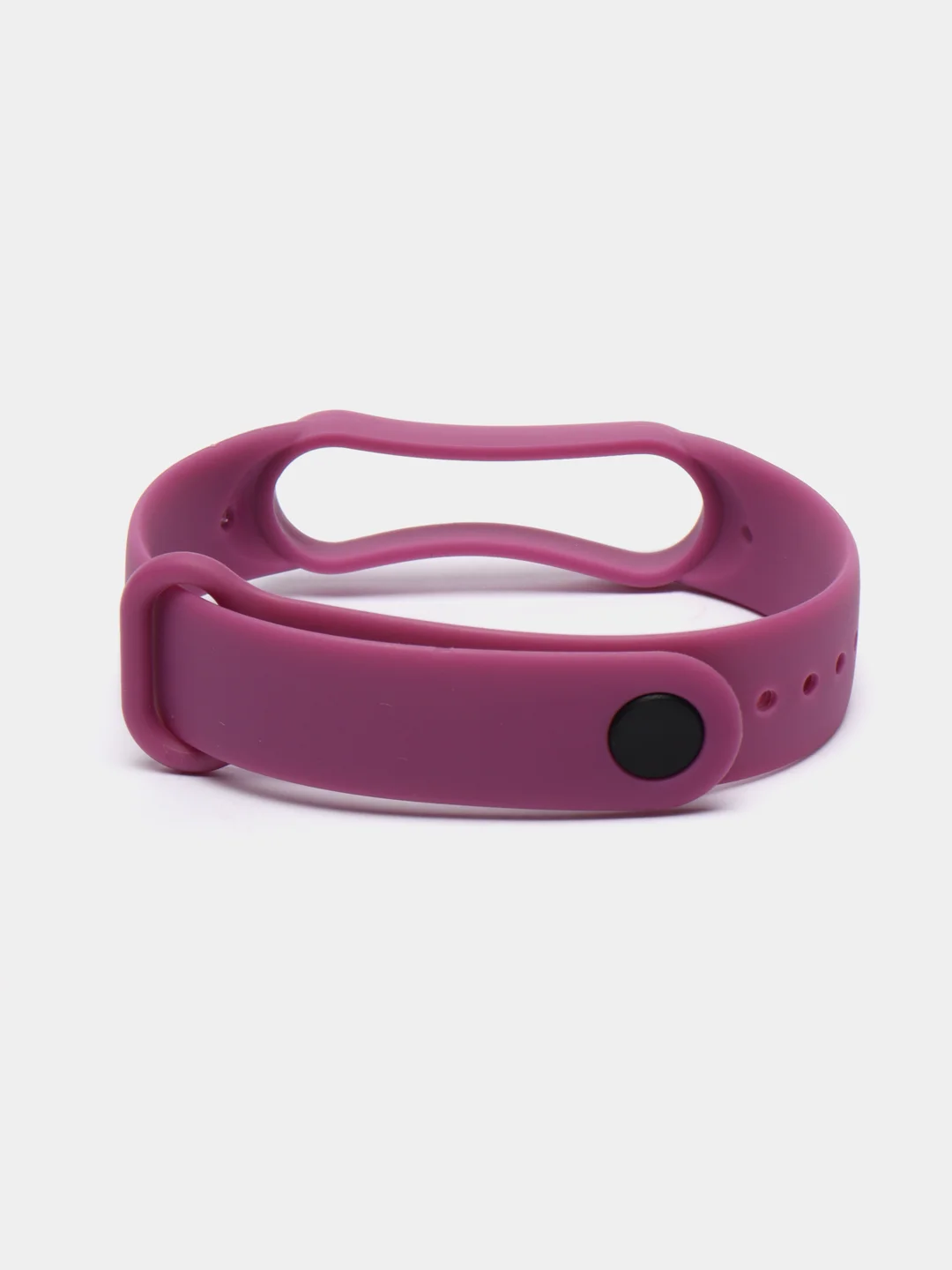 Фиолетовый ремешок силиконовый для фитнес браслета Xiaomi Mi Band 5 Mi Band 6 (Ми Банд 5 Ми Банд 6)
