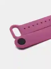 Фиолетовый ремешок силиконовый для фитнес браслета Xiaomi Mi Band 5 Mi Band 6 (Ми Банд 5 Ми Банд 6)
