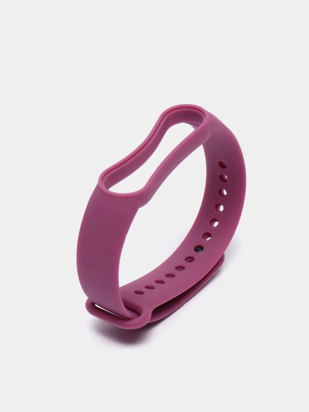Фиолетовый ремешок силиконовый для фитнес браслета Xiaomi Mi Band 5 Mi Band 6 (Ми Банд 5 Ми Банд 6)