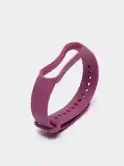 Фиолетовый ремешок силиконовый для фитнес браслета Xiaomi Mi Band 5 Mi Band 6 (Ми Банд 5 Ми Банд 6)