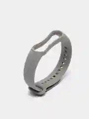 Серый ремешок силиконовый для фитнес браслета Xiaomi Mi Band 5 Mi Band 6 (Ми Банд 5 Ми Банд 6)