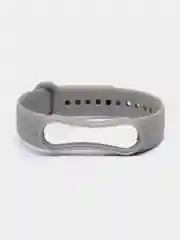 Серый ремешок силиконовый для фитнес браслета Xiaomi Mi Band 5 Mi Band 6 (Ми Банд 5 Ми Банд 6)