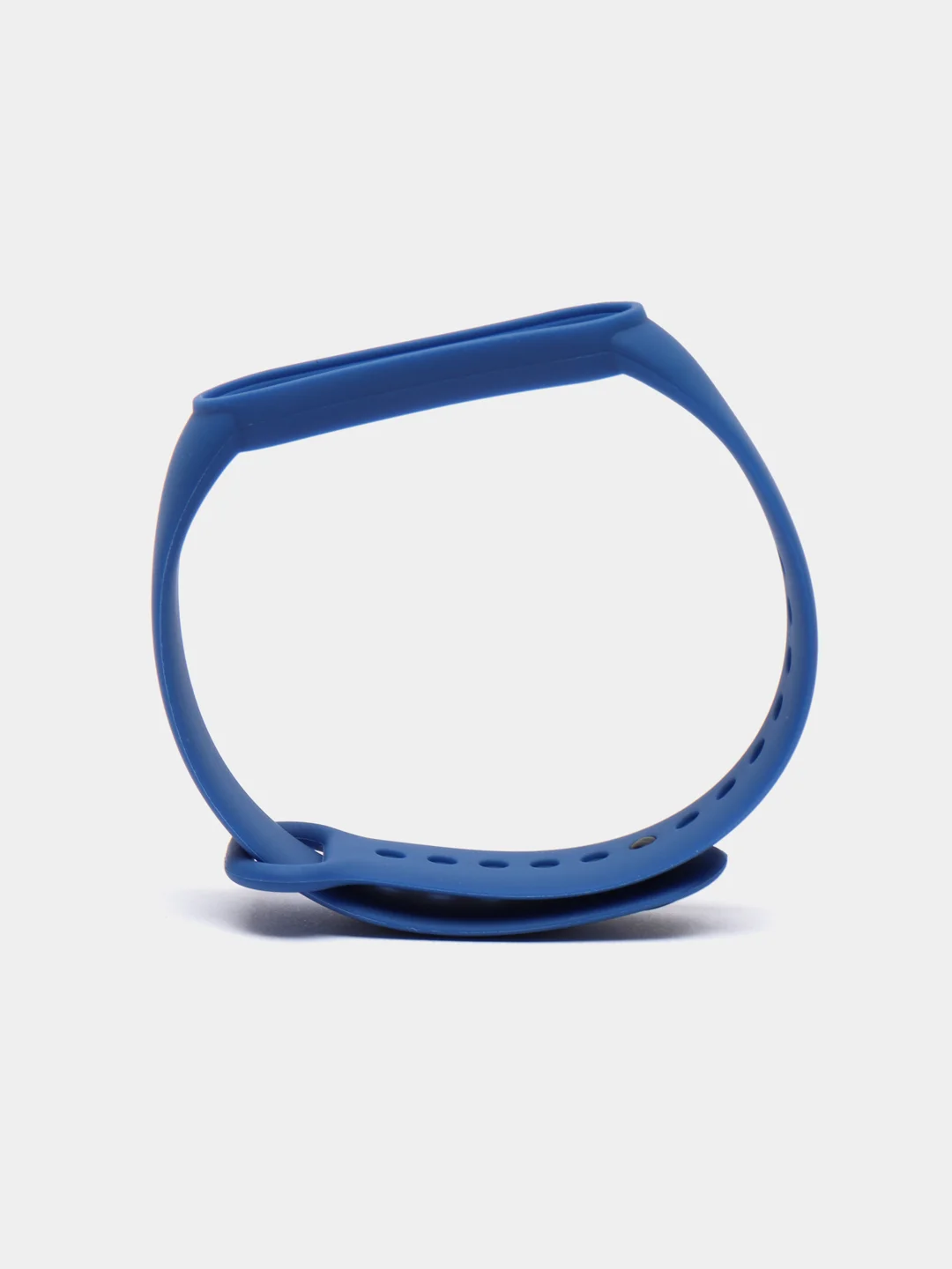Синий ремешок силиконовый для фитнес браслета Xiaomi Mi Band 5 Mi Band 6 (Ми Банд 5 Ми Банд 6)