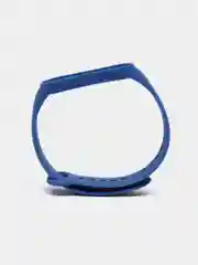Синий ремешок силиконовый для фитнес браслета Xiaomi Mi Band 5 Mi Band 6 (Ми Банд 5 Ми Банд 6)