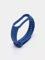 Синий ремешок силиконовый для фитнес браслета Xiaomi Mi Band 5 Mi Band 6 (Ми Банд 5 Ми Банд 6)