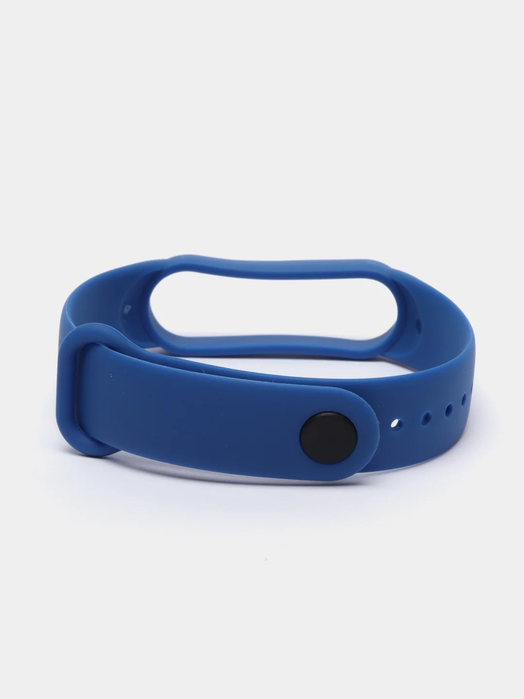 Синий ремешок силиконовый для фитнес браслета Xiaomi Mi Band 5 Mi Band 6 (Ми Банд 5 Ми Банд 6)