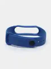 Синий ремешок силиконовый для фитнес браслета Xiaomi Mi Band 5 Mi Band 6 (Ми Банд 5 Ми Банд 6)