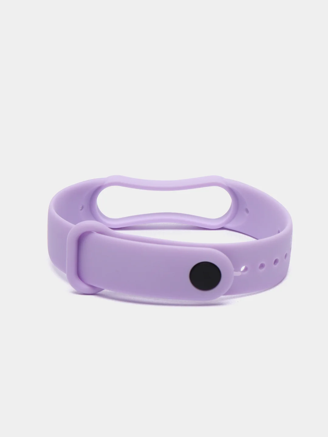 Сиреневый ремешок силиконовый для фитнес браслета Xiaomi Mi Band 5 Mi Band 6 (Ми Банд 5 Ми Банд 6)