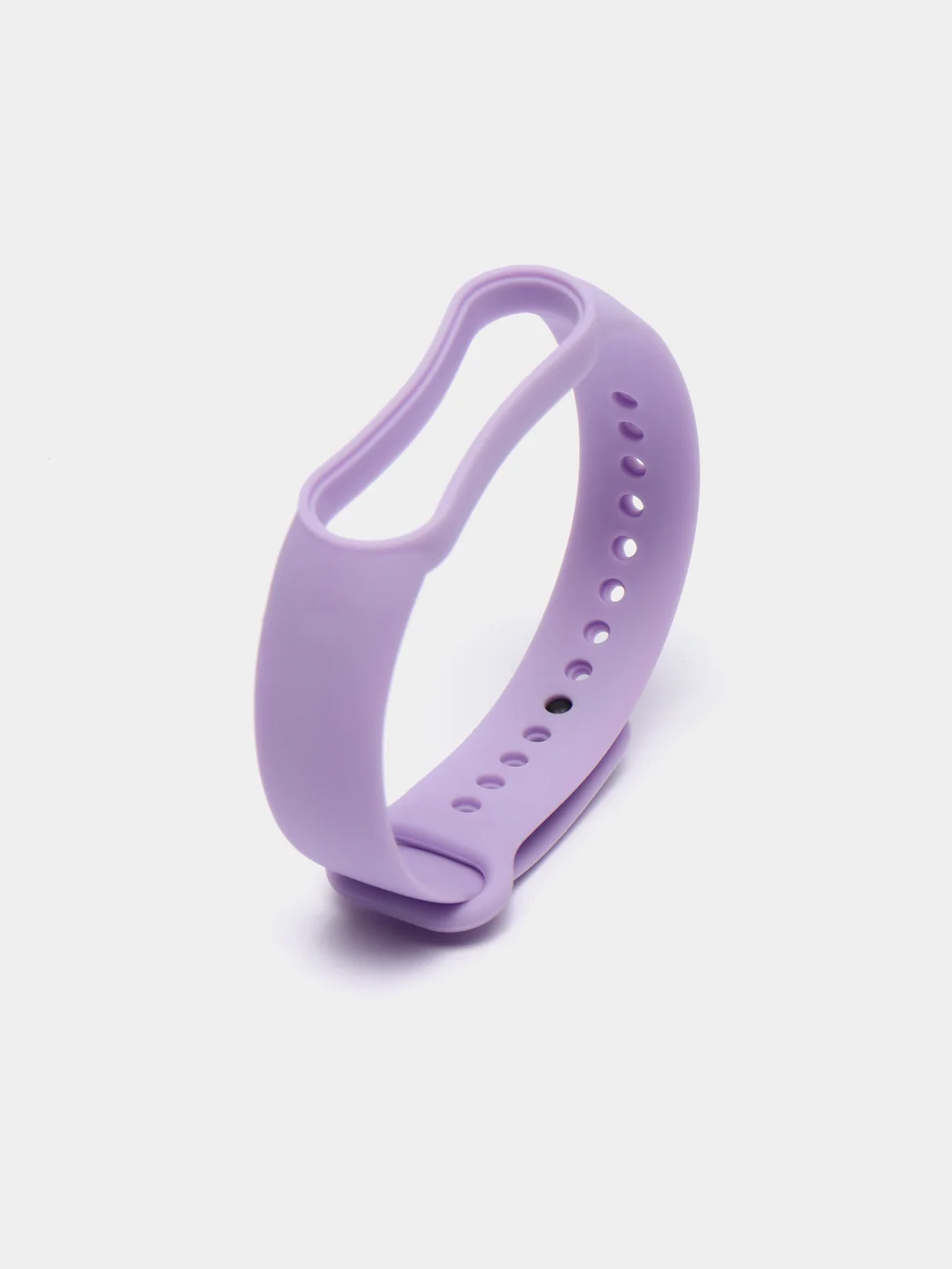 Сиреневый ремешок силиконовый для фитнес браслета Xiaomi Mi Band 5 Mi Band 6 (Ми Банд 5 Ми Банд 6)