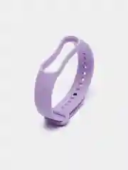 Сиреневый ремешок силиконовый для фитнес браслета Xiaomi Mi Band 5 Mi Band 6 (Ми Банд 5 Ми Банд 6)