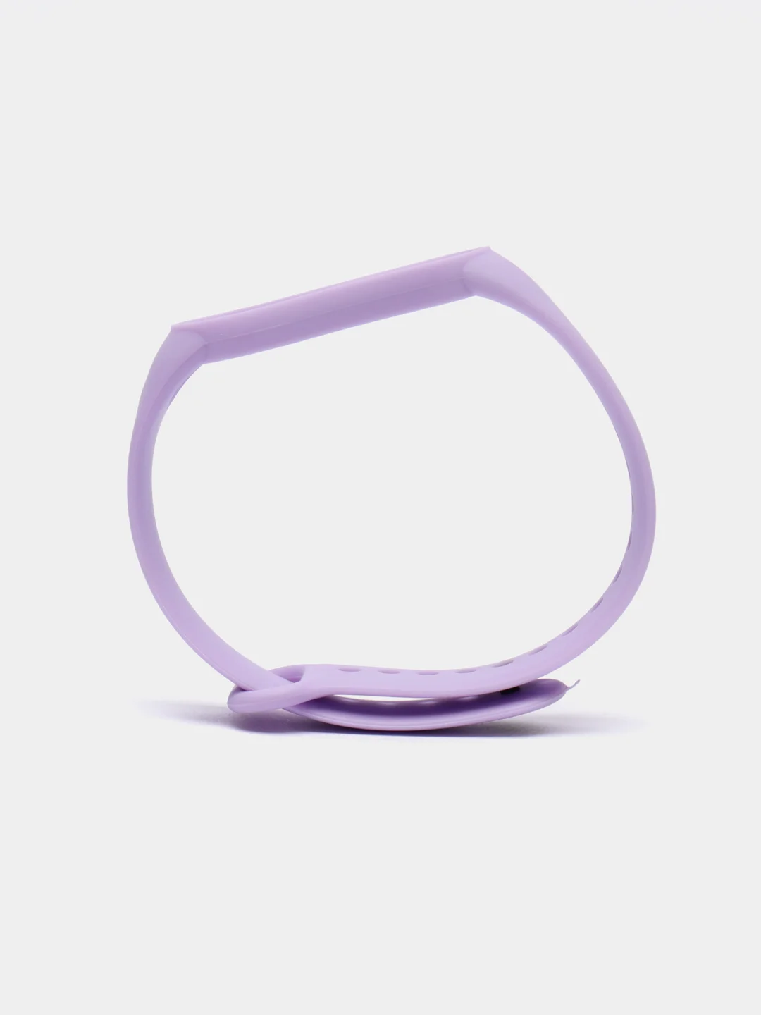Сиреневый ремешок силиконовый для фитнес браслета Xiaomi Mi Band 5 Mi Band 6 (Ми Банд 5 Ми Банд 6)
