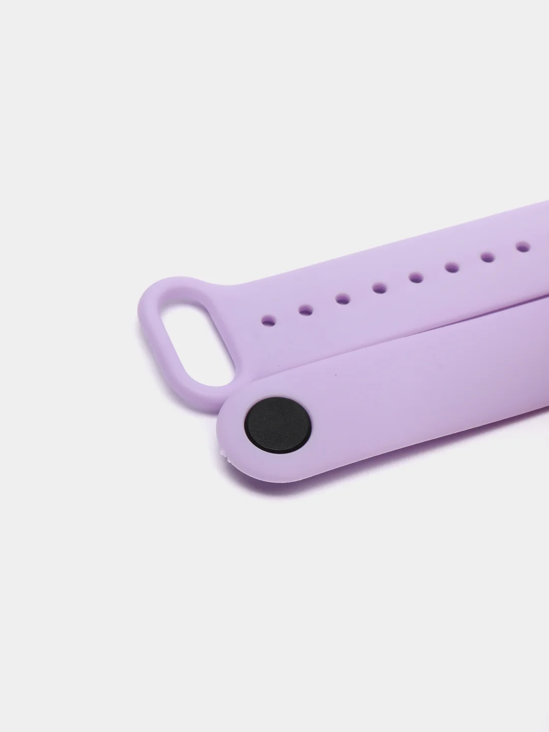 Сиреневый ремешок силиконовый для фитнес браслета Xiaomi Mi Band 5 Mi Band 6 (Ми Банд 5 Ми Банд 6)