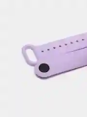 Сиреневый ремешок силиконовый для фитнес браслета Xiaomi Mi Band 5 Mi Band 6 (Ми Банд 5 Ми Банд 6)
