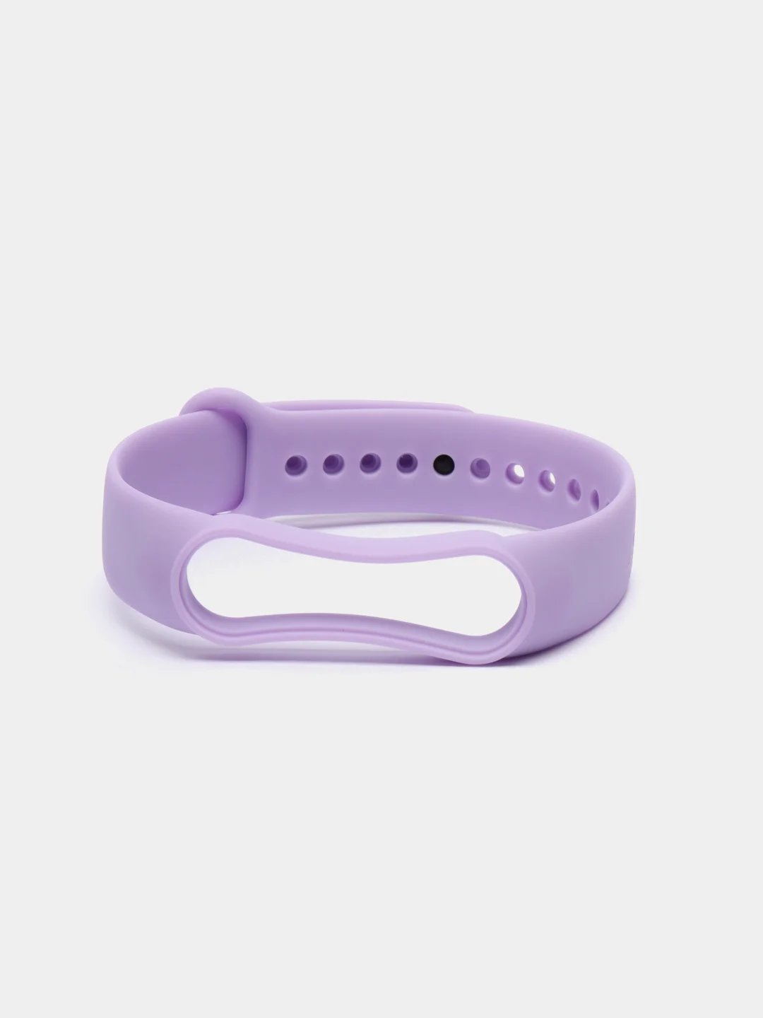 Сиреневый ремешок силиконовый для фитнес браслета Xiaomi Mi Band 5 Mi Band 6 (Ми Банд 5 Ми Банд 6)