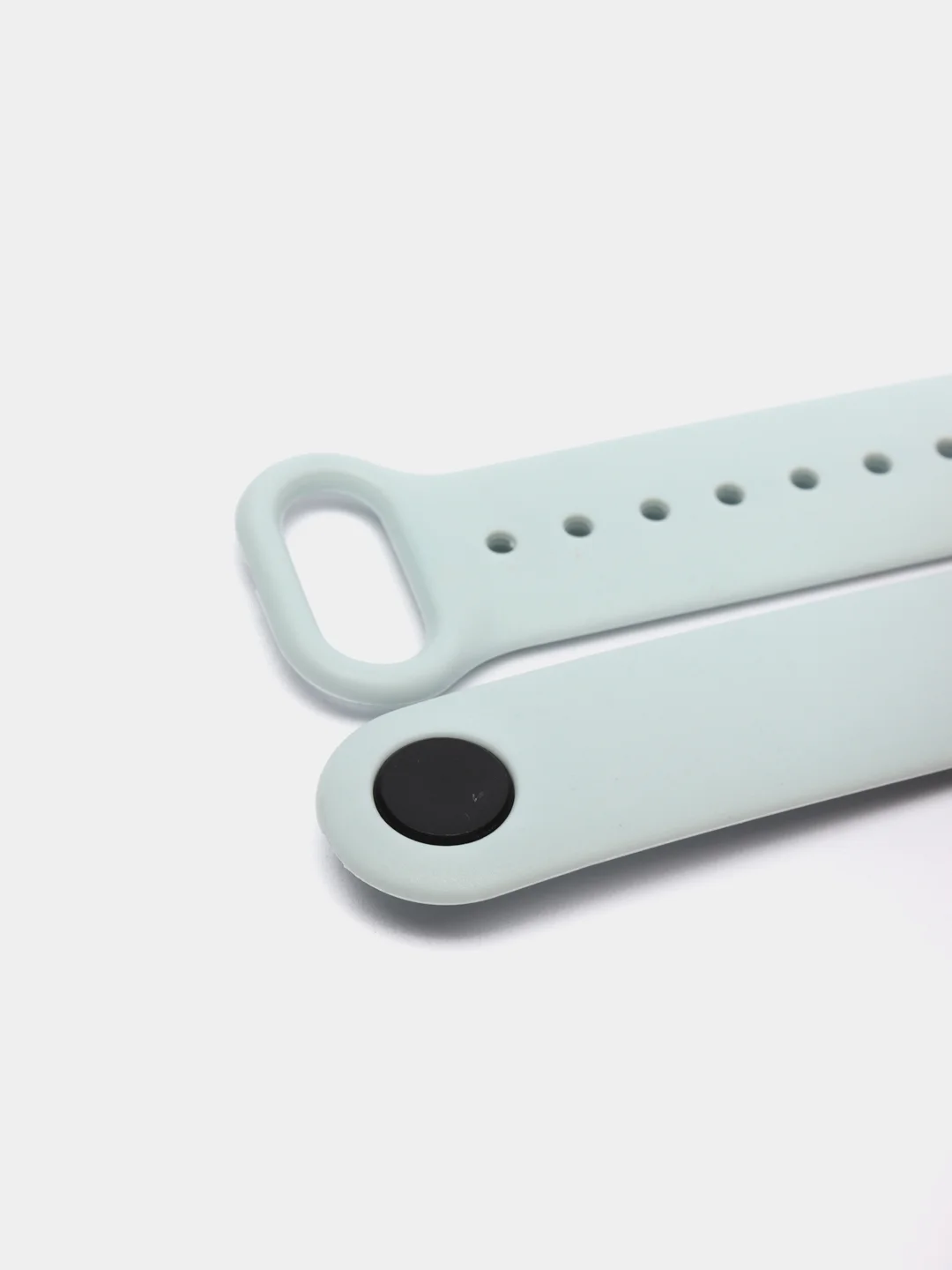 Небесно-голубой ремешок силиконовый для фитнес браслета Xiaomi Mi Band 5 Mi Band 6 (Ми Банд 5 Ми Банд 6)