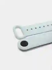 Небесно-голубой ремешок силиконовый для фитнес браслета Xiaomi Mi Band 5 Mi Band 6 (Ми Банд 5 Ми Банд 6)