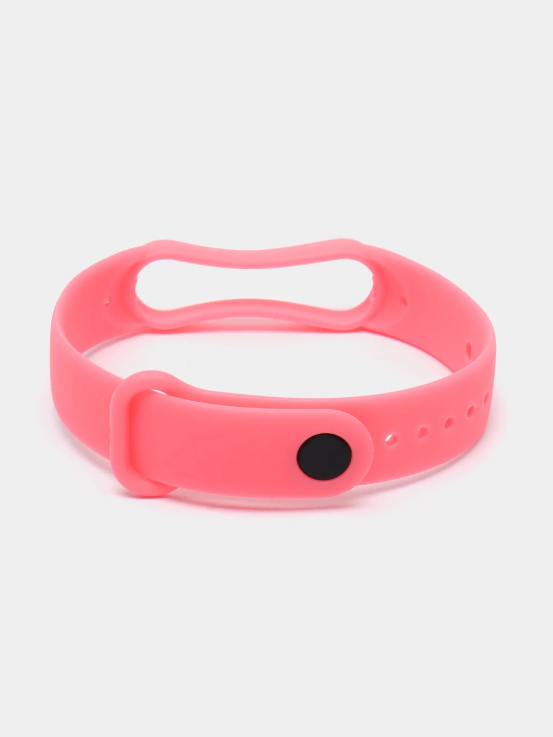 Розовый ремешок силиконовый для фитнес браслета Xiaomi Mi Band 5 Mi Band 6 (Ми Банд 5 Ми Банд 6)
