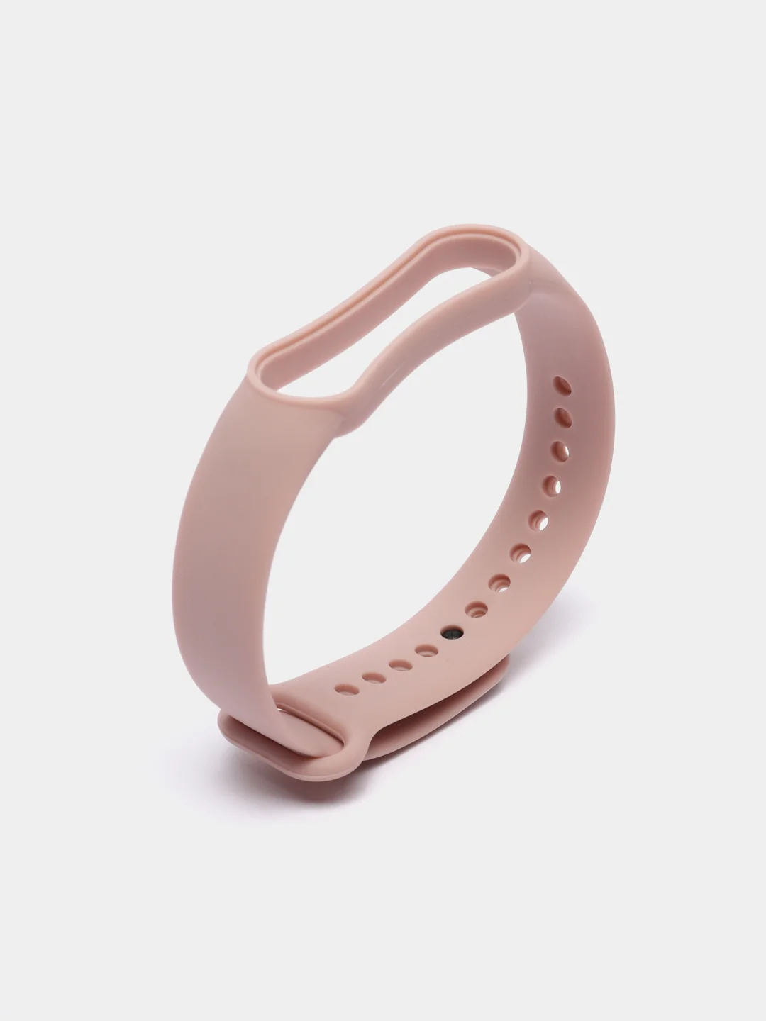 Пудровый ремешок силиконовый для фитнес браслета Xiaomi Mi Band 5 Mi Band 6 (Ми Банд 5 Ми Банд 6)