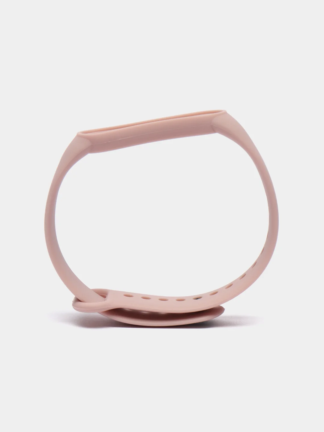 Пудровый ремешок силиконовый для фитнес браслета Xiaomi Mi Band 5 Mi Band 6 (Ми Банд 5 Ми Банд 6)