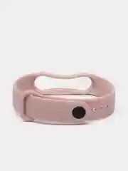 Пудровый ремешок силиконовый для фитнес браслета Xiaomi Mi Band 5 Mi Band 6 (Ми Банд 5 Ми Банд 6)