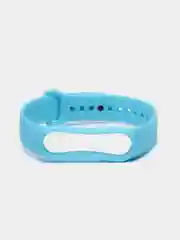 Голубой ремешок силиконовый для фитнес браслета Xiaomi Mi Band 5 Mi Band 6 (Ми Банд 5 Ми Банд 6)