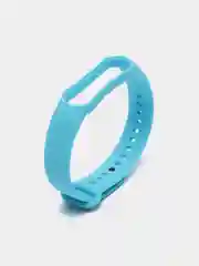 Голубой ремешок силиконовый для фитнес браслета Xiaomi Mi Band 5 Mi Band 6 (Ми Банд 5 Ми Банд 6)