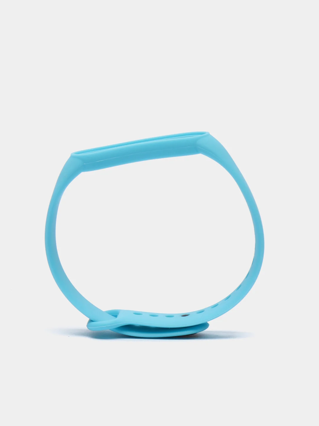 Голубой ремешок силиконовый для фитнес браслета Xiaomi Mi Band 5 Mi Band 6 (Ми Банд 5 Ми Банд 6)