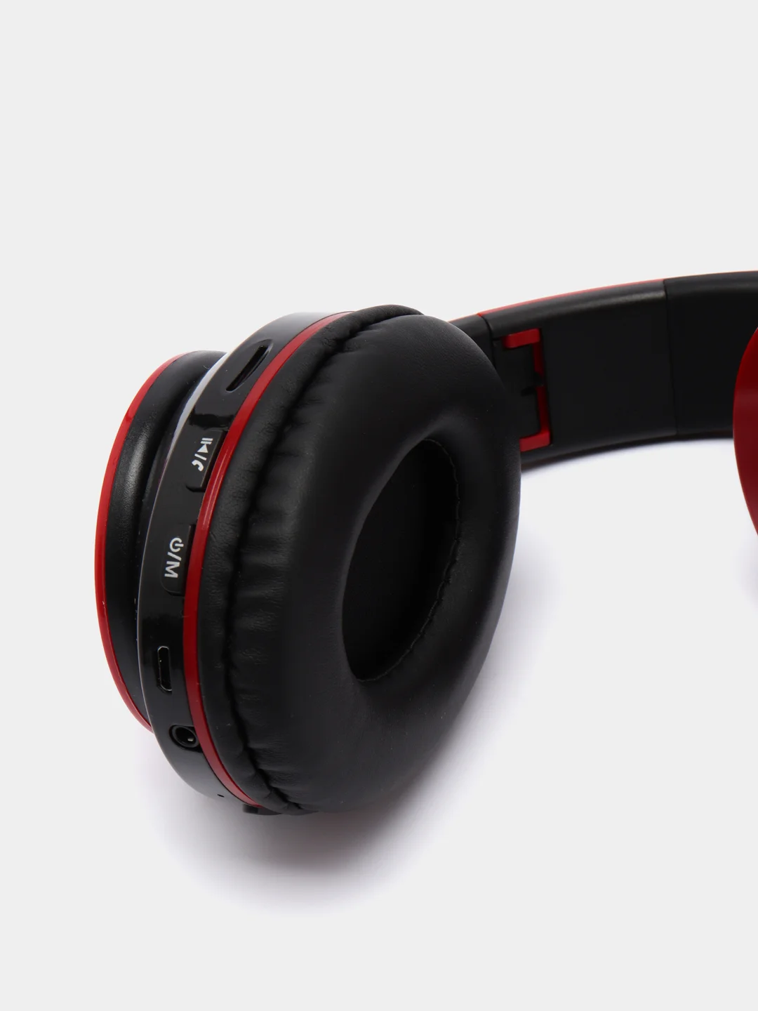 Красный полноразмерные игровые наушники с RGB подсветкой Tws