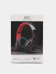 Красный полноразмерные игровые наушники с RGB подсветкой Tws