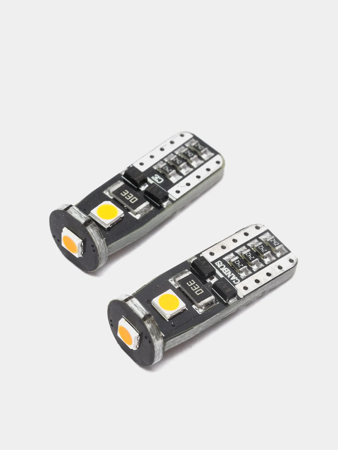 Оранжевый светодиодная лампа ElectroKot MiniMax T10 W5W canbus, 2 штуки, в габаритные огни