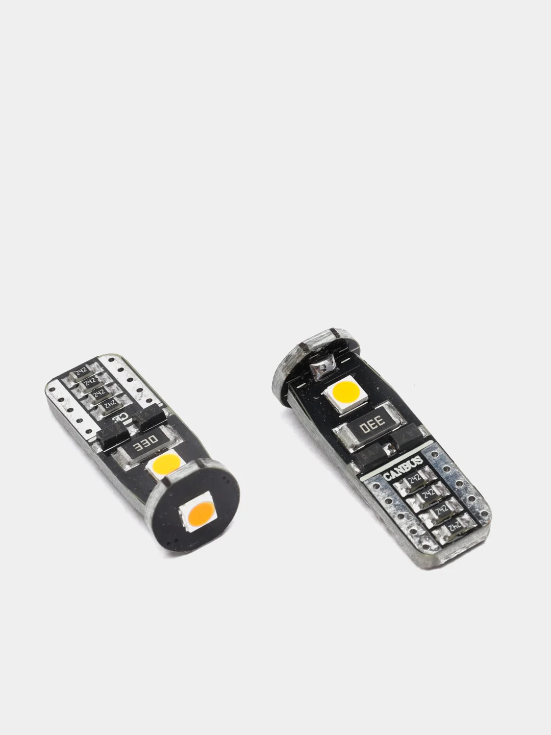Оранжевый светодиодная лампа ElectroKot MiniMax T10 W5W canbus, 2 штуки, в габаритные огни