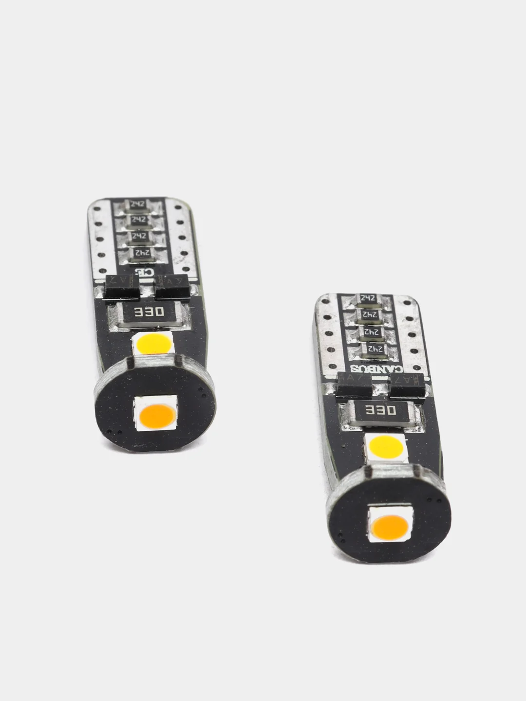 Оранжевый светодиодная лампа ElectroKot MiniMax T10 W5W canbus, 2 штуки, в габаритные огни