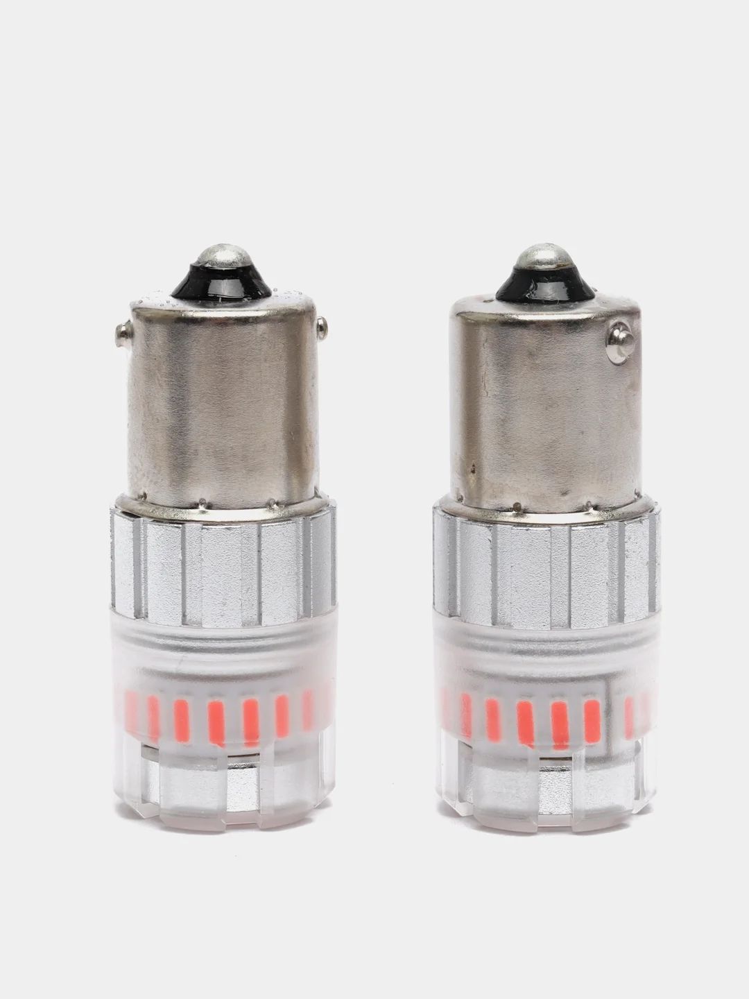 Красный светодиодная лампа для авто ElectroKot RoundLight BA15S - P21W 2 штуки, белый, красный