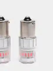 Красный светодиодная лампа для авто ElectroKot RoundLight BA15S - P21W 2 штуки, белый, красный