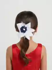 Синий бант