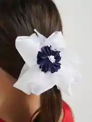 Синий бант