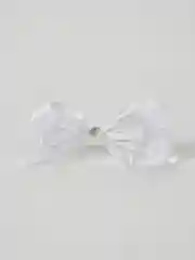Серебряный банты для волос на резинках