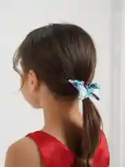 Бирюзовый бантик для волос