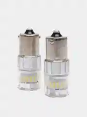 Белый светодиодная лампа для авто ElectroKot RoundLight BA15S - P21W 2 штуки, белый, красный