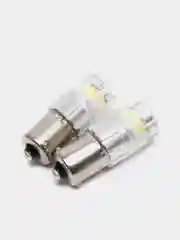 Белый светодиодная лампа для авто ElectroKot RoundLight BA15S - P21W 2 штуки, белый, красный